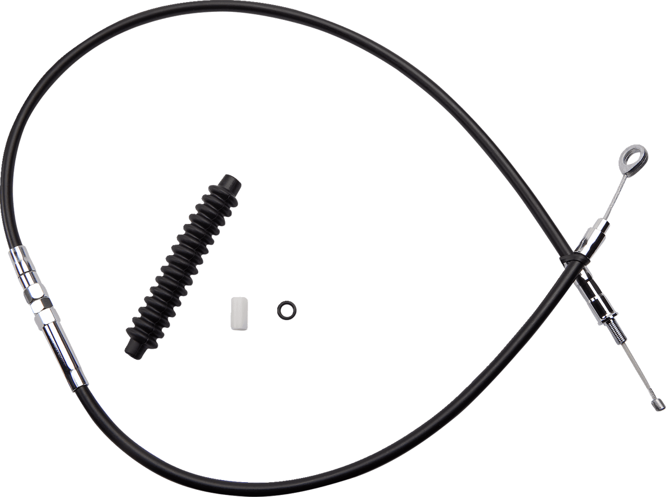 DRAG SPECIALTIES 0652-1505 High-Efficiency Black Vinyl Clutch Cable - 45"