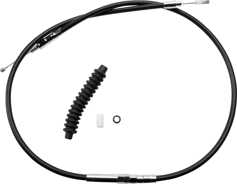 DRAG SPECIALTIES 0652-1509 High-Efficiency Black Vinyl Clutch Cable - 50" — image 1 of 2