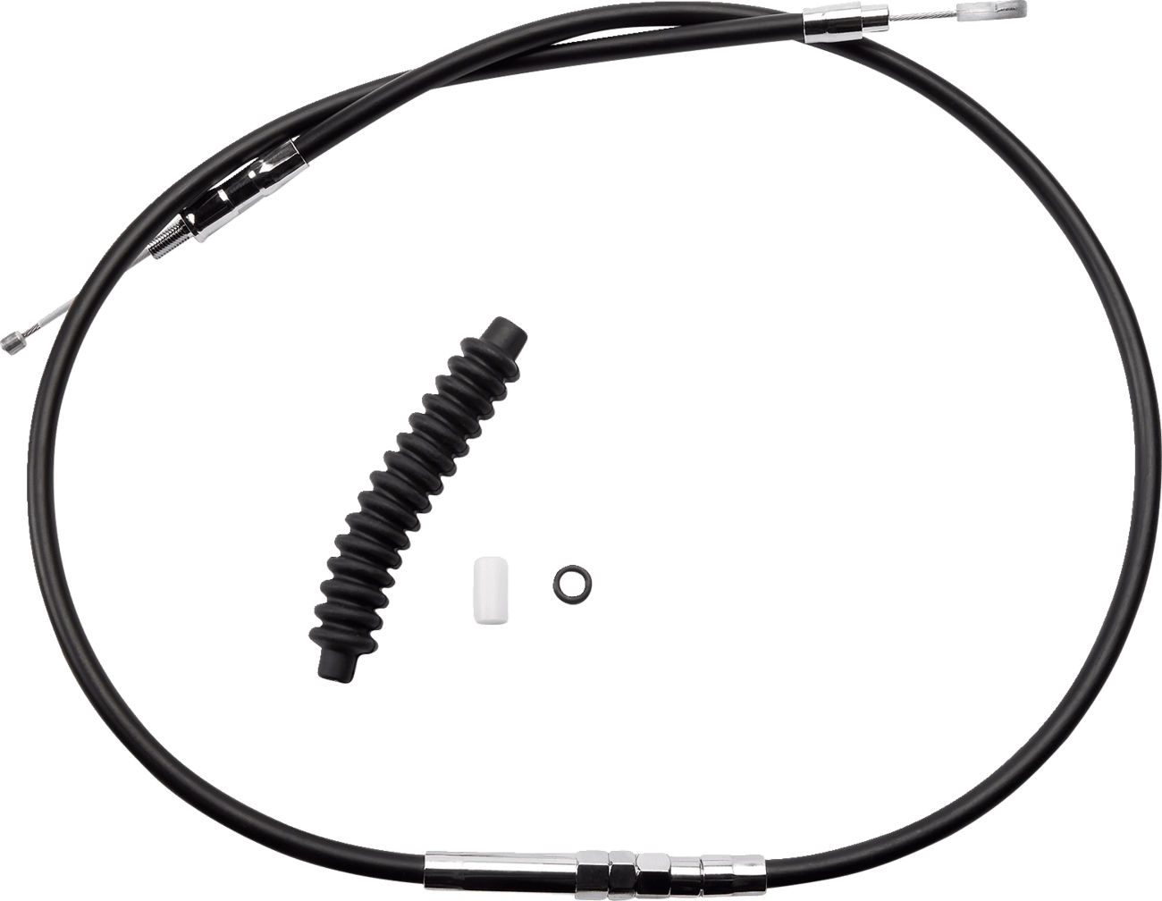 DRAG SPECIALTIES 0652-1511 High-Efficiency Black Vinyl Clutch Cable - 52"