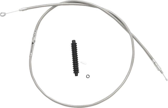 DRAG SPECIALTIES 0652-1524 High-Efficiency Braided Stainless Steel Clutch Cable - 80"