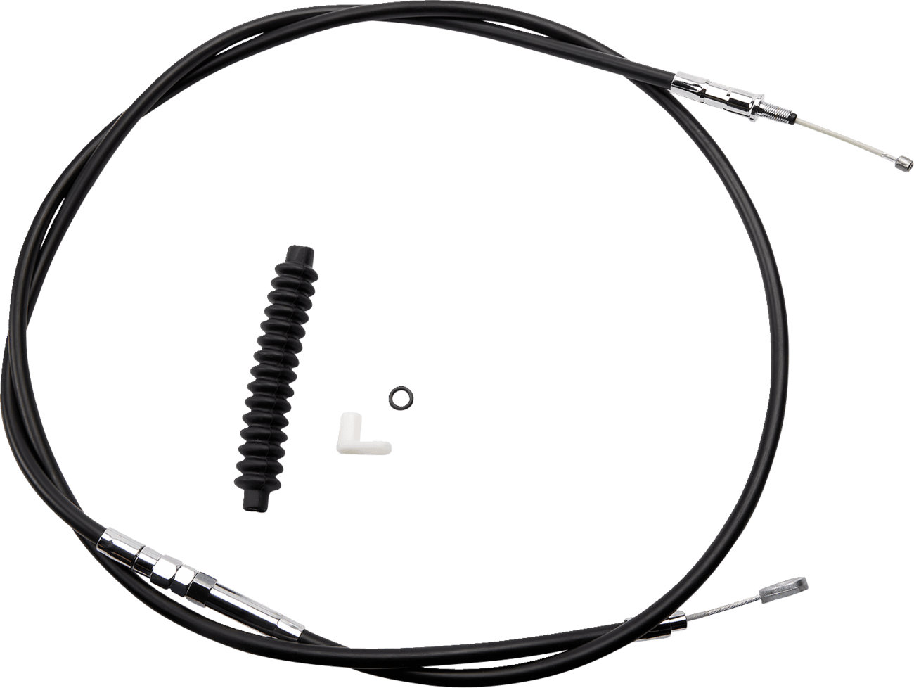DRAG SPECIALTIES 0652-1529 High-Efficiency Black Vinyl Clutch Cable - 80"