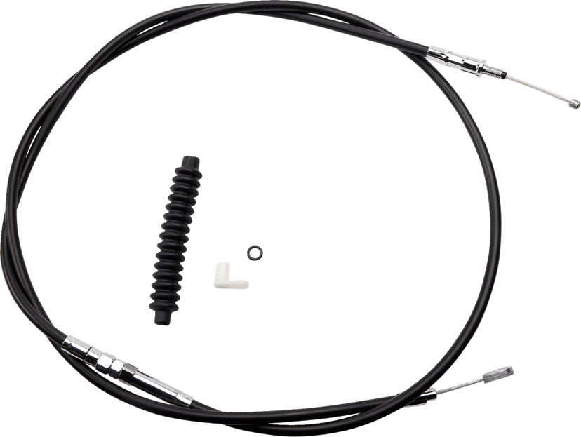 DRAG SPECIALTIES 0652-1529 High-Efficiency Black Vinyl Clutch Cable - 80" — image 1 of 2