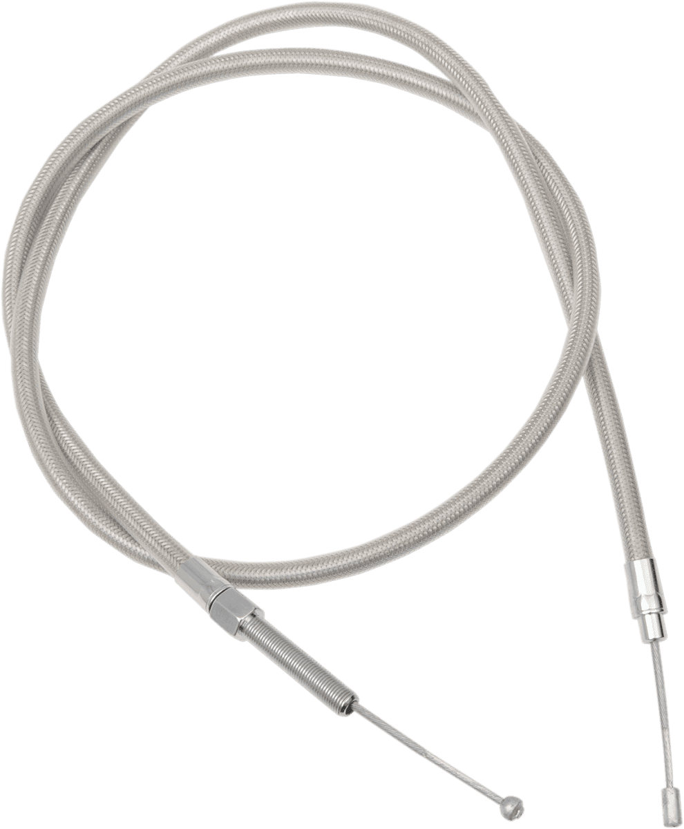 DRAG SPECIALTIES 0652-1538 High-Efficiency Braided Stainless Steel Clutch Cable - 56"