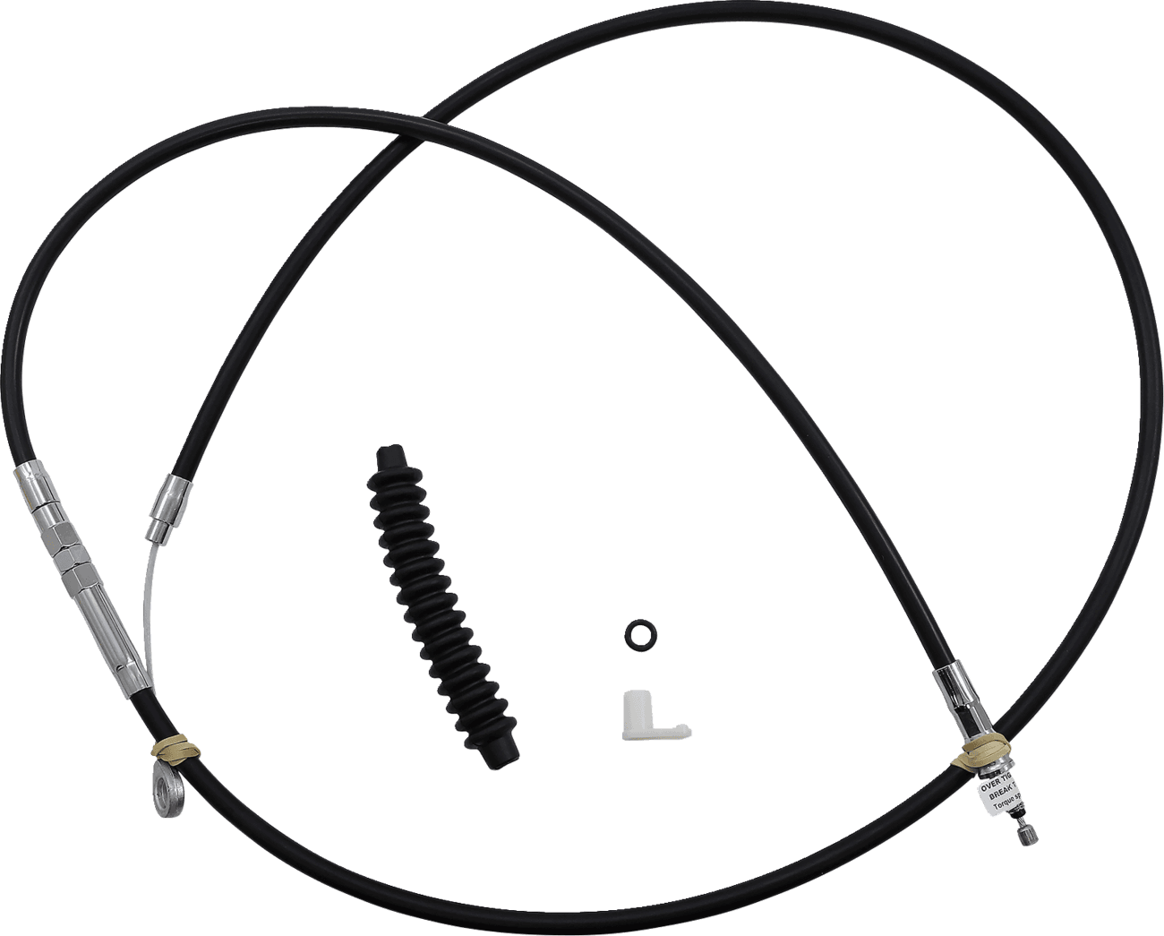 DRAG SPECIALTIES 0652-2370 High-Efficiency Black Vinyl Clutch Cable - 74-11/16"