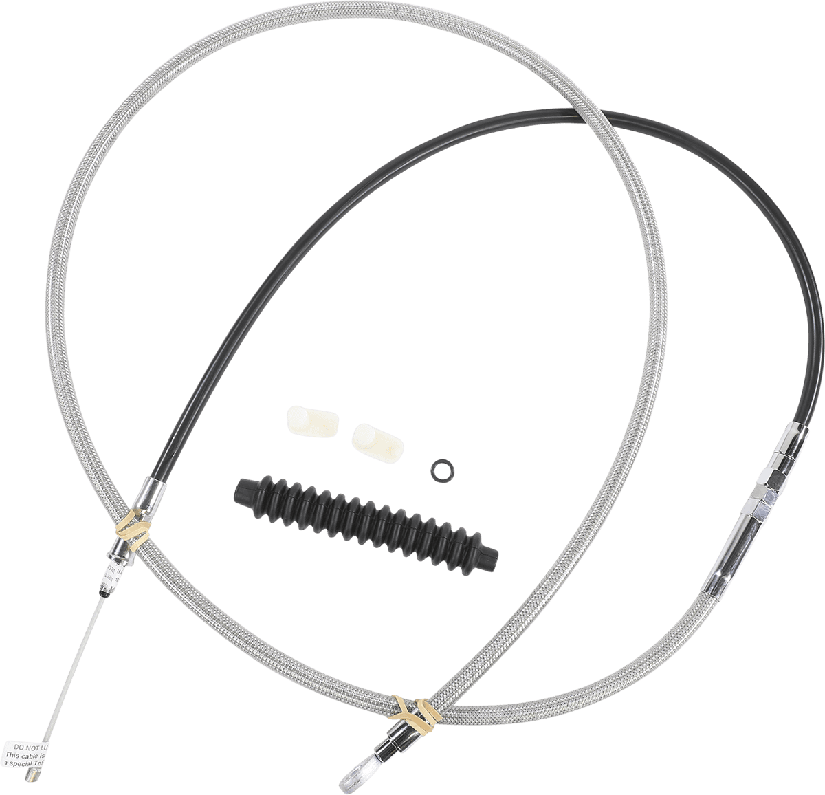 DRAG SPECIALTIES 0652-2375 High-Efficiency Braided Stainless Steel Clutch Cable - 78-11/16"