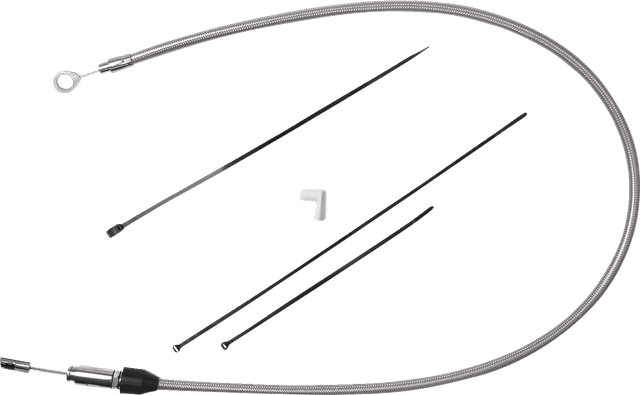 DRAG SPECIALTIES 0652-2843 Quick Connect Clutch Cable - Upper - 48" - Stainless Steel — image 2 of 2