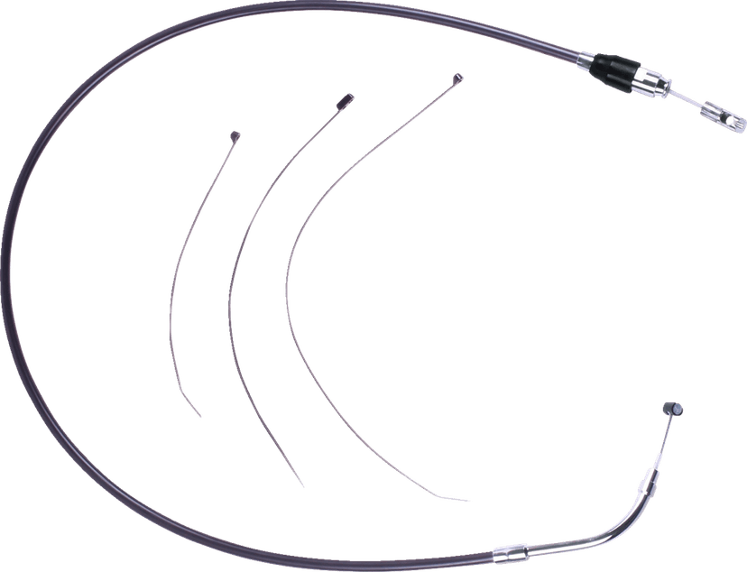 DRAG SPECIALTIES 0652-3181 Quick Connect Clutch Cable - Upper - 45-1/4" - Black/Chrome — image 2 of 2