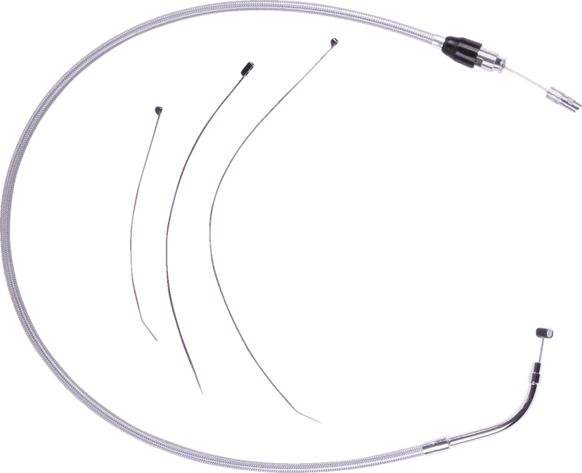 DRAG SPECIALTIES 0652-3189 Quick Connect Clutch Cable - Upper - 49-1/4" - Stainless Steel — image 2 of 2