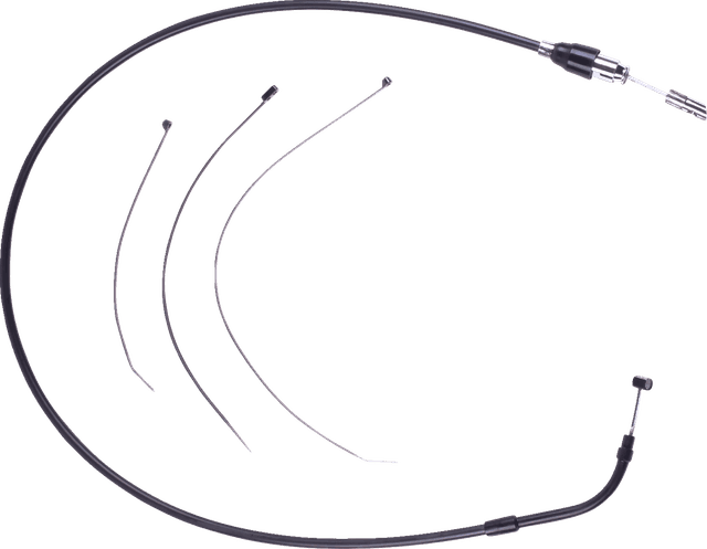 DRAG SPECIALTIES 0652-3193 Quick Connect Clutch Cable - Upper - 45-1/4" - Black/Black — image 2 of 2