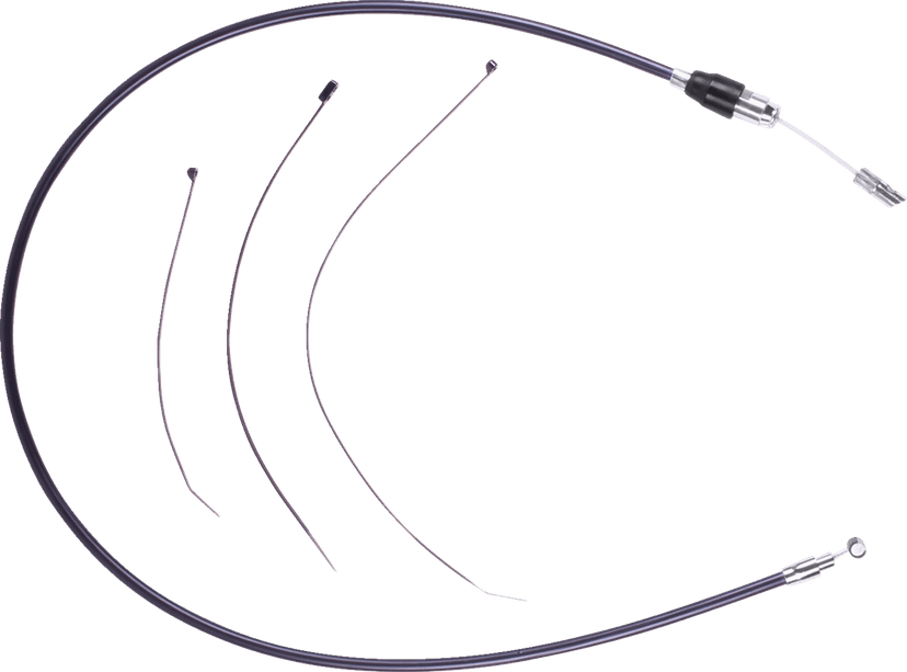 DRAG SPECIALTIES 0652-3204 Quick Connect Clutch Cable - Upper - 54" - Black/Chrome — image 2 of 2