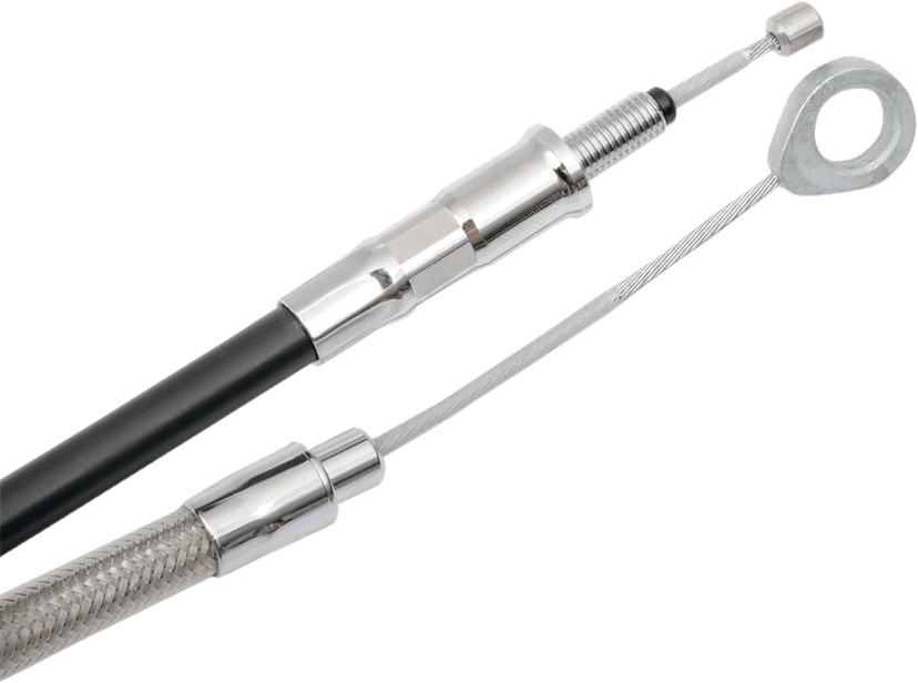 DRAG SPECIALTIES 0652-3218 High-Efficiency Braided Stainless Steel Clutch Cable - Standard Full Length — image 2 of 2