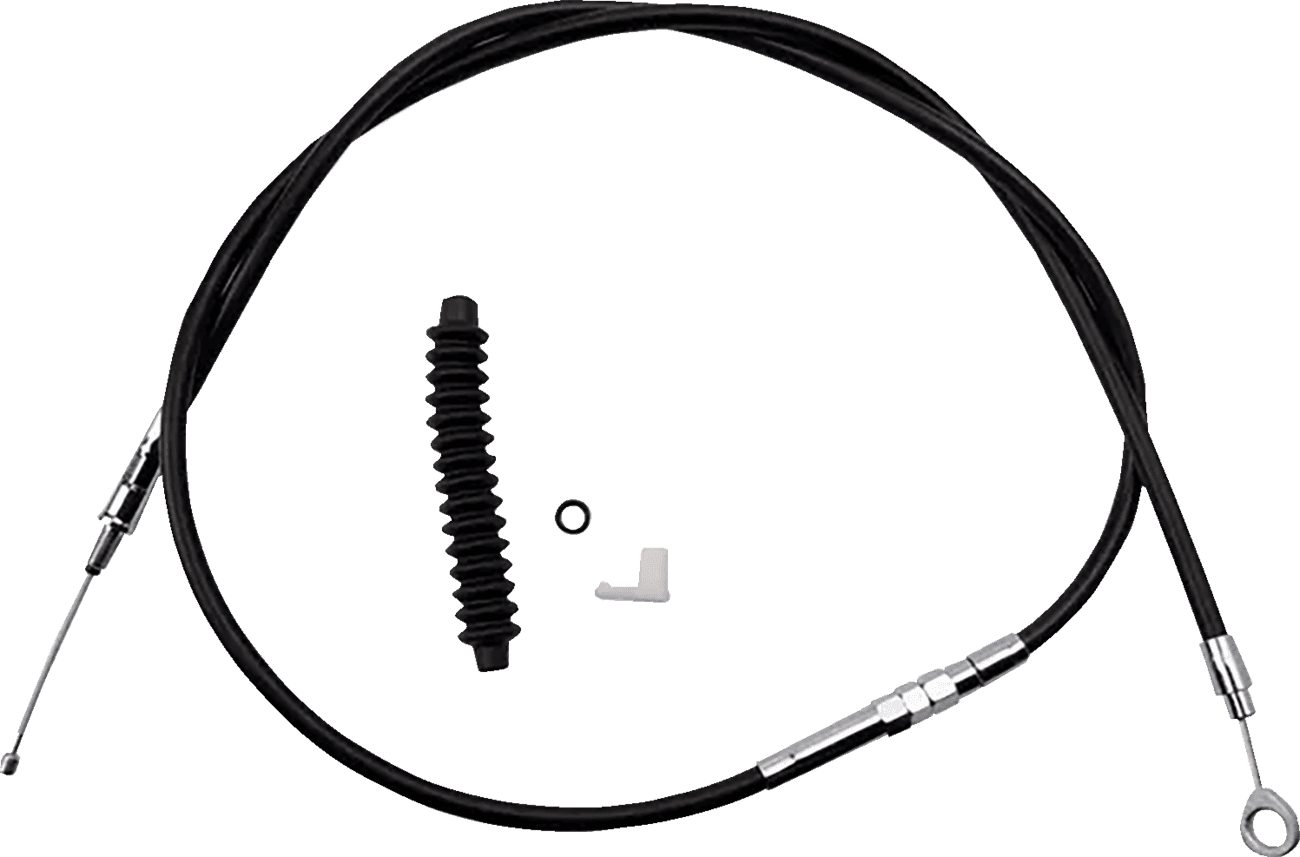 DRAG SPECIALTIES 0652-3219 High-Efficiency Black Vinyl Clutch Cable - Standard Full Length