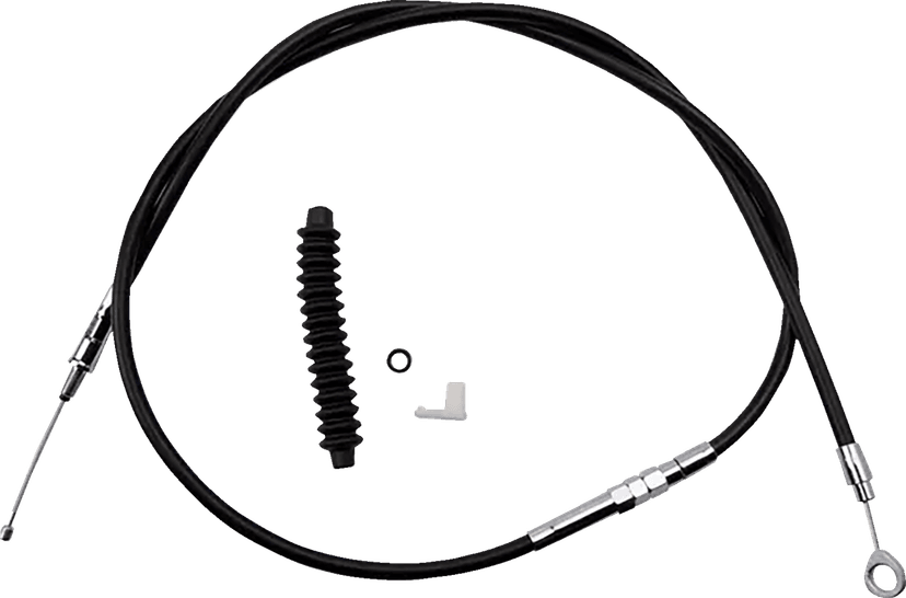 DRAG SPECIALTIES 0652-3219 High-Efficiency Black Vinyl Clutch Cable - Standard Full Length