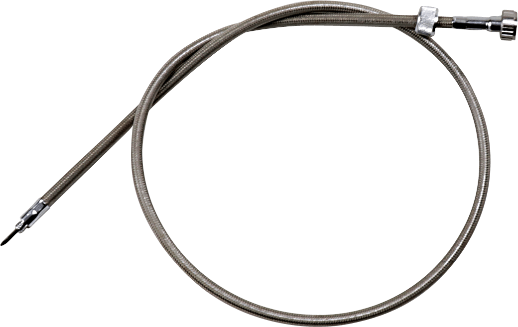 MOTION PRO 0655-0063 Armor Coat Braided Stainless Steel Speedometer Cable for Harley-Davidson - 40"