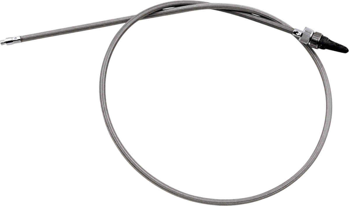 MOTION PRO 0655-0065 Armor Coat Braided Stainless Steel Speedometer Cable for Harley-Davidson - 46"