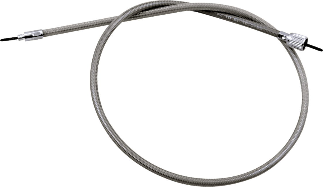 MOTION PRO 0655-0066 Armor Coat Braided Stainless Steel Speedometer Cable for Harley-Davidson - 35"