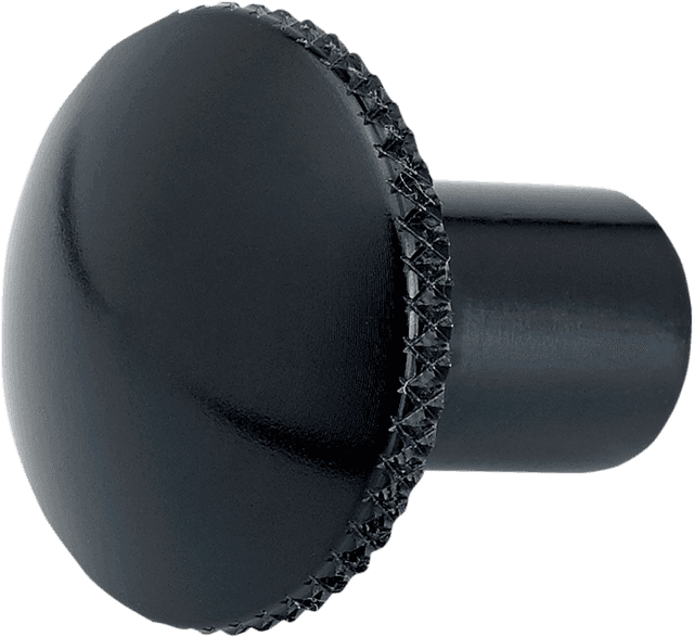 JOKER MACHINE 0657-0028 Billet Choke Cable Knob - Knurled - Black