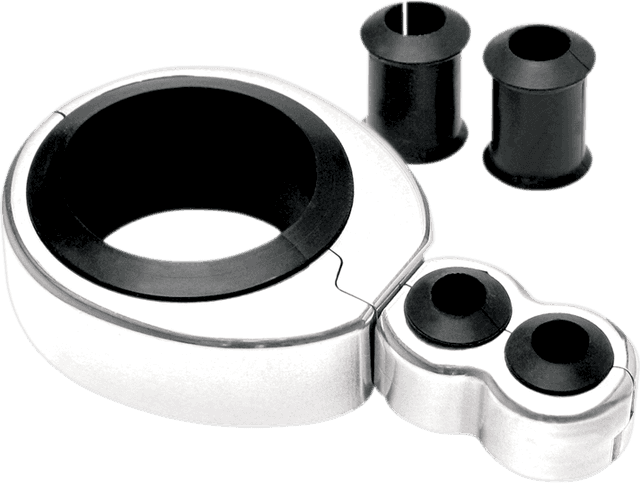 MOTION PRO 0658-0005 Cable Clamp - Dual - 1-1/4" - 1-1/2" Mounting Diameter - Chrome