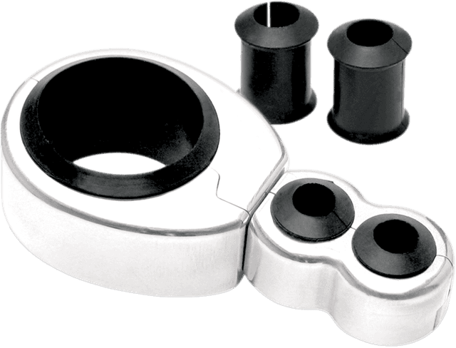 MOTION PRO 0658-0007 Cable Clamp - Dual - 1-1/8" Mounting Diameter - Chrome