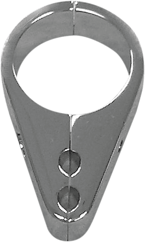 DRAG SPECIALTIES 0658-0037 Cable Clamp - Dual Throttle/Idle - 1-1/8" - Chrome