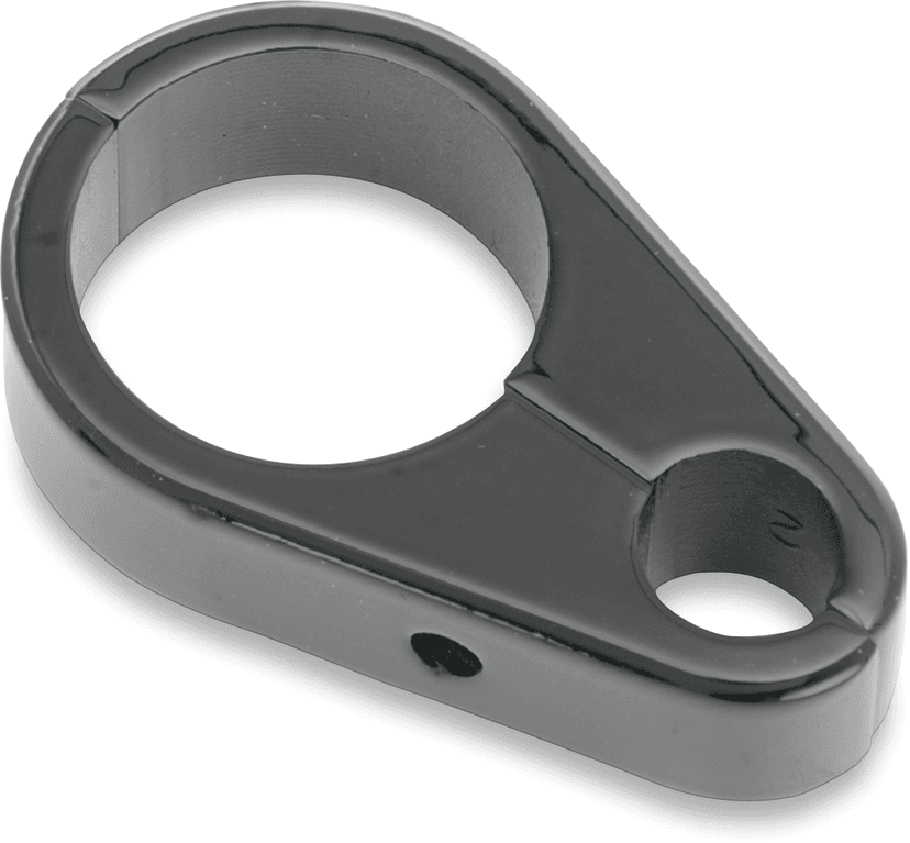 DRAG SPECIALTIES 0658-0075 Die-Cast Cable Clamp - Clutch - 1" Frame - Black