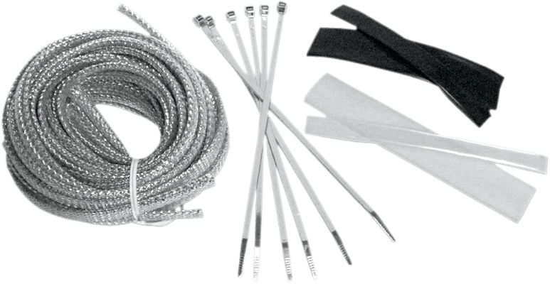 BARON 0659-0009 Cable, Hose, and Wire Dress-Up Kit - Chrome — image 1 of 3