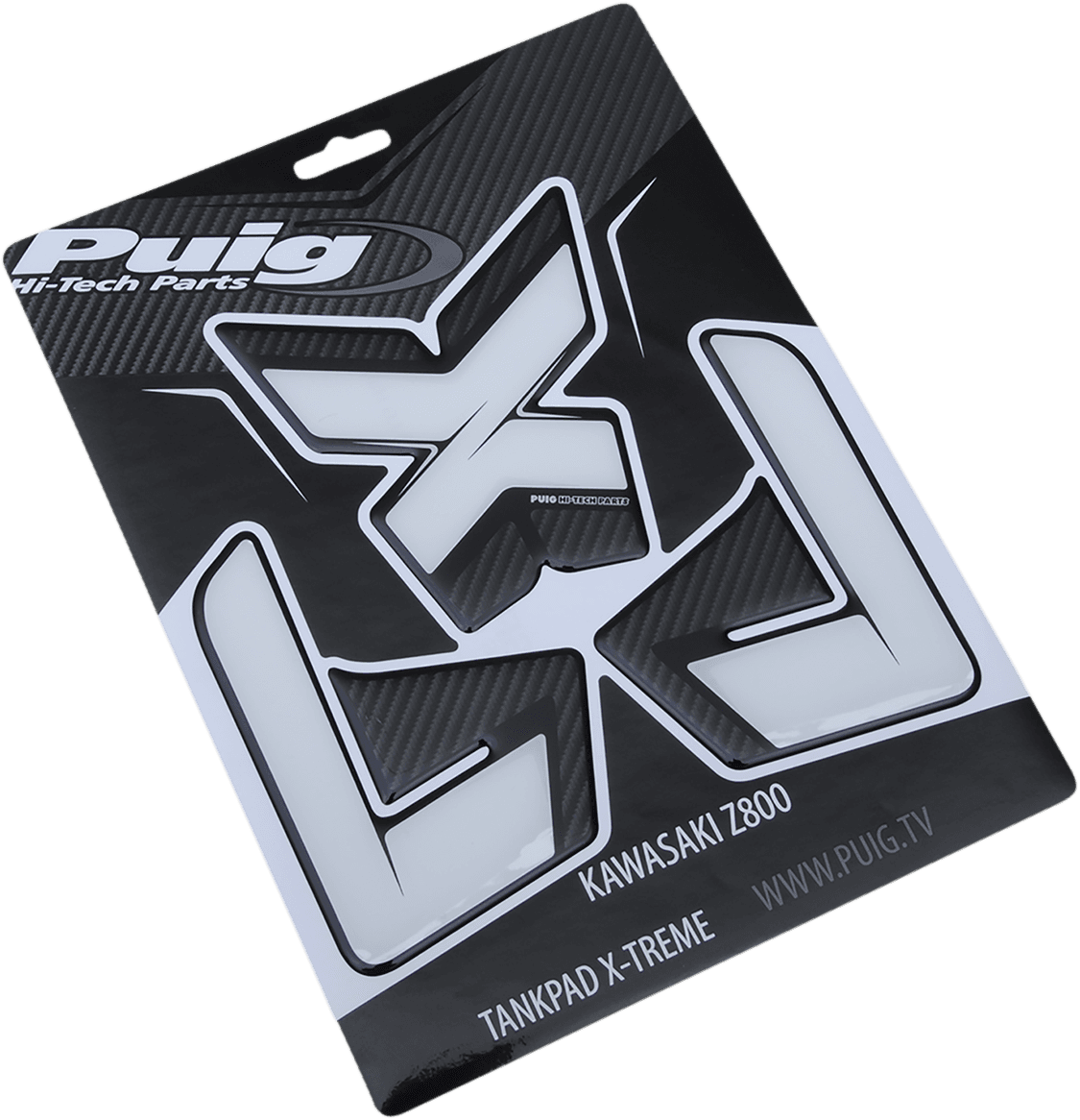 PUIG HI-TECH PARTS 0701-0889 Tank Pad - Carbon - Kawasaki