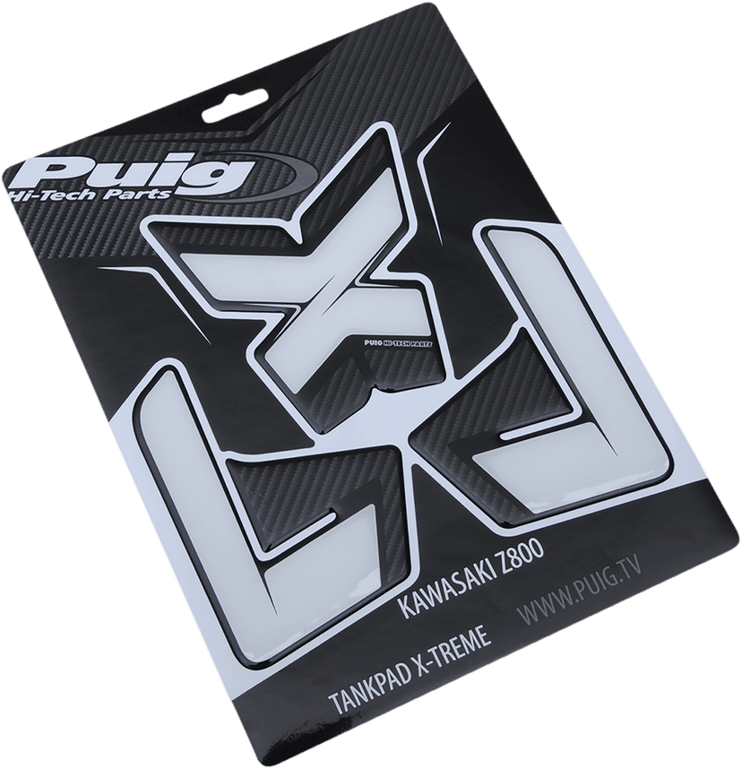 PUIG HI-TECH PARTS 0701-0889 Tank Pad - Carbon - Kawasaki