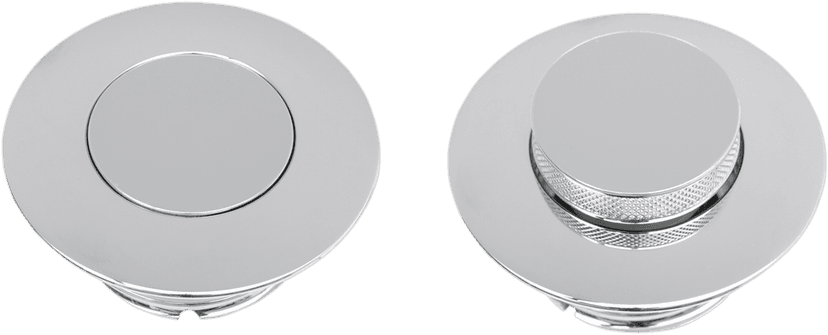 DRAG SPECIALTIES 0703-0293 Gas Cap - Large - Vented - Pop-Up - Chrome — image 1 of 2