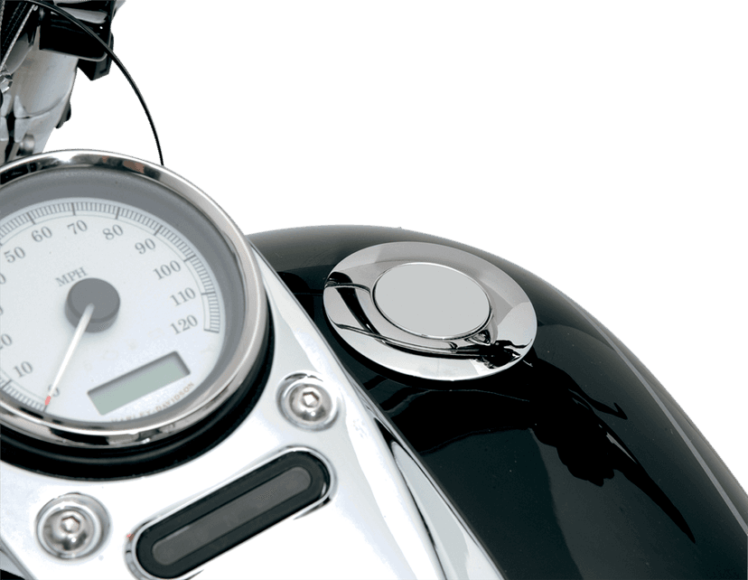 DRAG SPECIALTIES 0703-0293 Gas Cap - Large - Vented - Pop-Up - Chrome — image 2 of 2