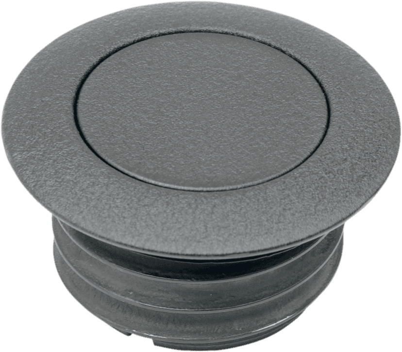 DRAG SPECIALTIES 0703-0324 Gas Cap - Vented Pop-Up - Black Wrinkle — image 1 of 2