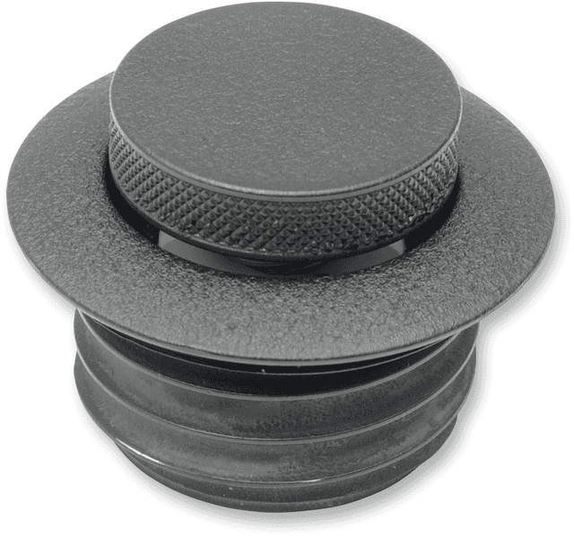 DRAG SPECIALTIES 0703-0325 Gas Cap - Non-Vented Pop-Up - Black Wrinkle