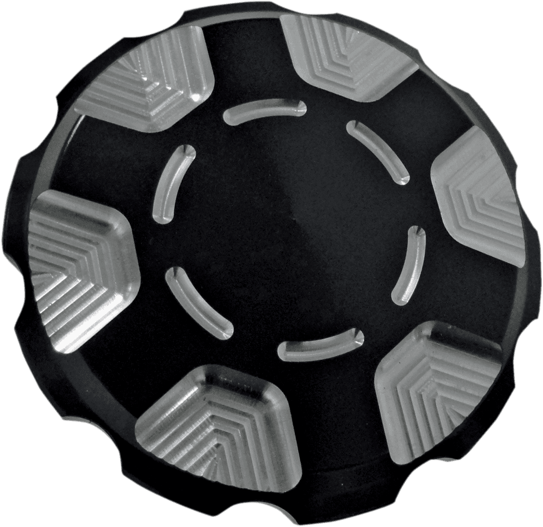 JOKER MACHINE 0703-0354 Gas Cap - Techno - Black - Harley-Davidson