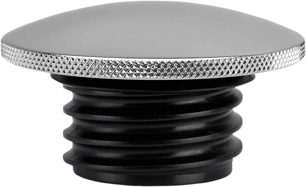 JOKER MACHINE 0703-0645 Gas Cap - Knurled - Chrome - Harley-Davidson