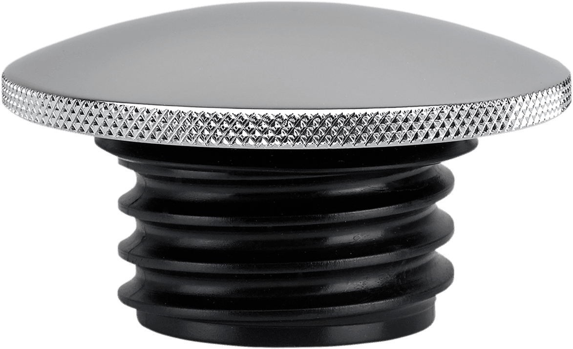 JOKER MACHINE 0703-0645 Gas Cap - Knurled - Chrome - Harley-Davidson
