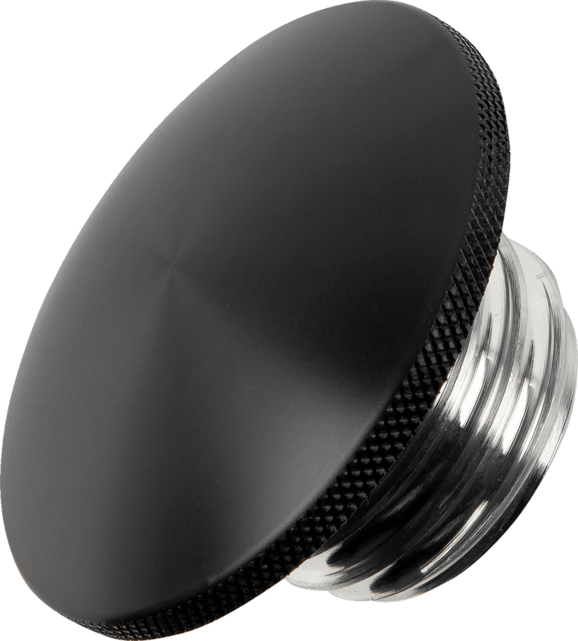 JOKER MACHINE 0703-0646 Gas Cap - Knurled - Black - Harley-Davidson — image 1 of 4