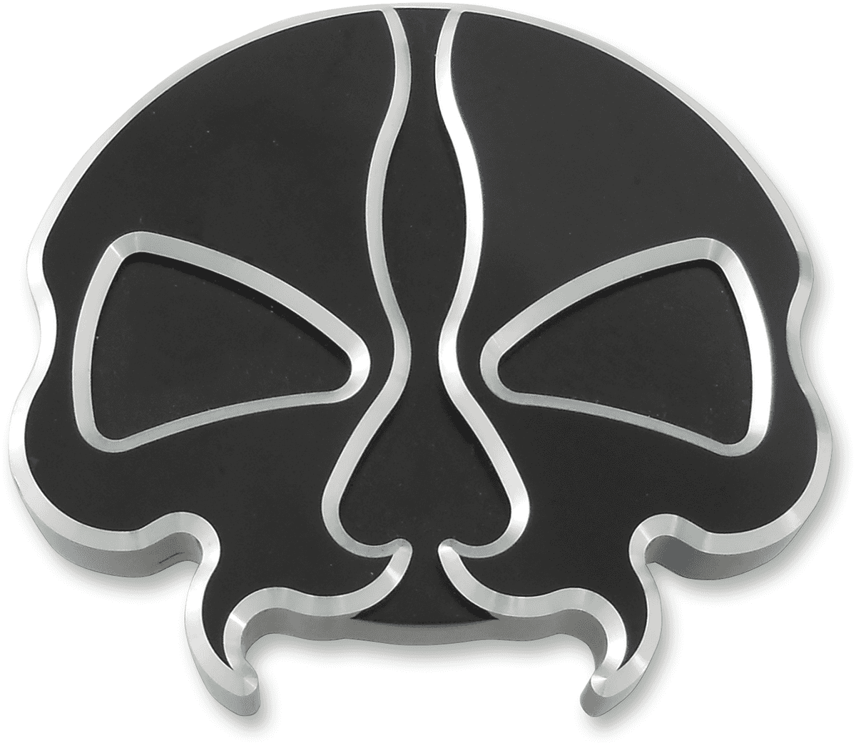 DRAG SPECIALTIES 0703-0786 Gas Cap - Vented - Split Skull - Black
