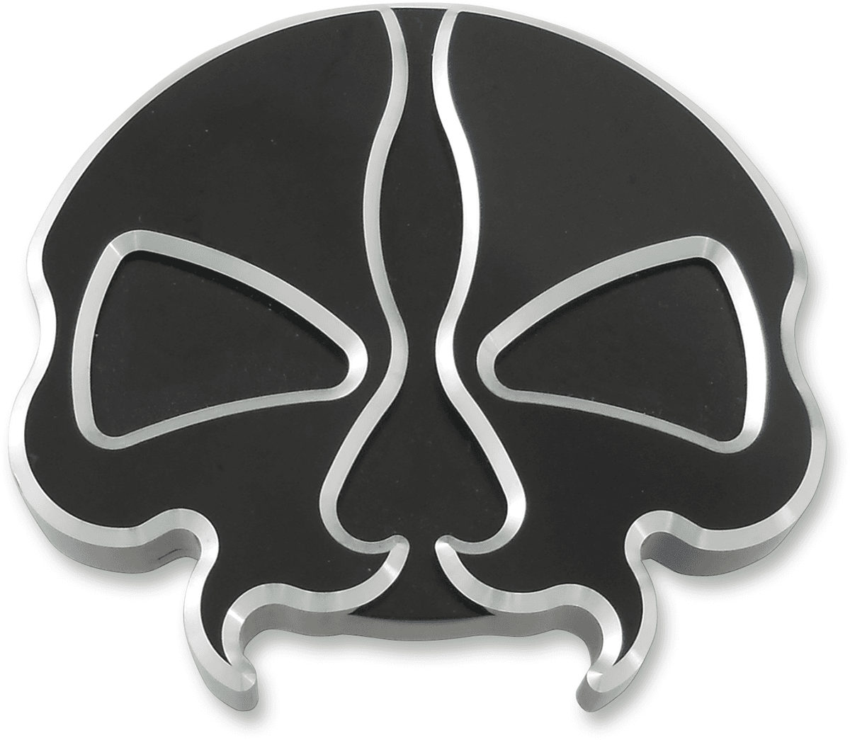 DRAG SPECIALTIES 0703-0786 Gas Cap - Vented - Split Skull - Black