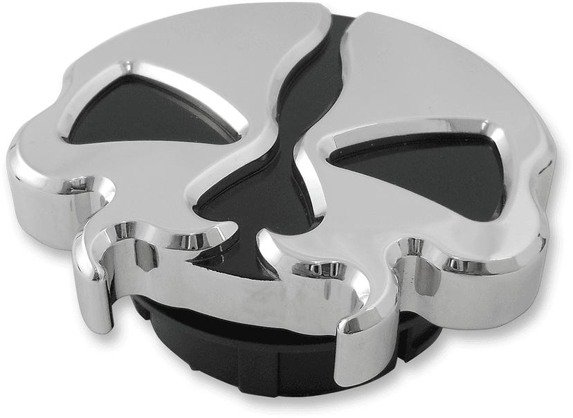 DRAG SPECIALTIES 0703-0789 Gas Cap - Dummy - Split Skull - Chrome