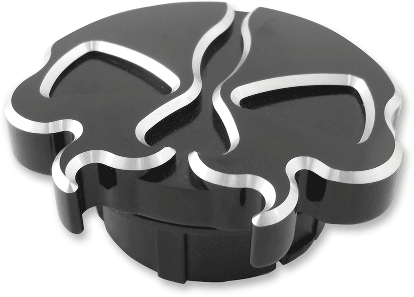 DRAG SPECIALTIES 0703-0790 Gas Cap - Dummy - Split Skull - Black