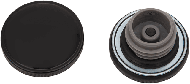 DRAG SPECIALTIES 0703-0817 Screw-In Gas Cap - Vented - Right - Gloss Black — image 2 of 2