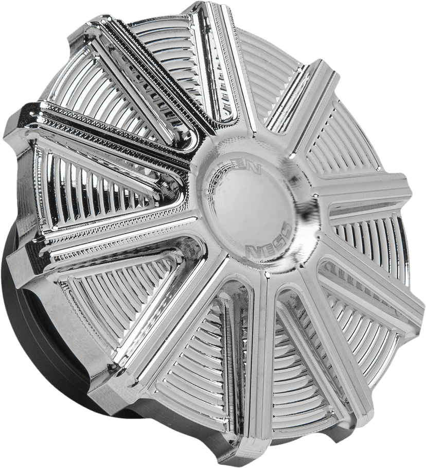 ARLEN NESS 0703-0848 Vented Gas Cap - 10 Gauge - Chrome