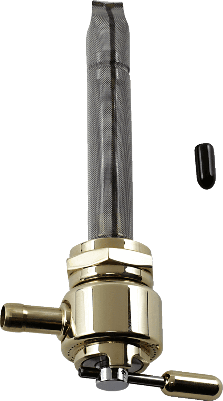 PINGEL 0705-0094 Hex Round Fuel Valve - Brass - 22 mm