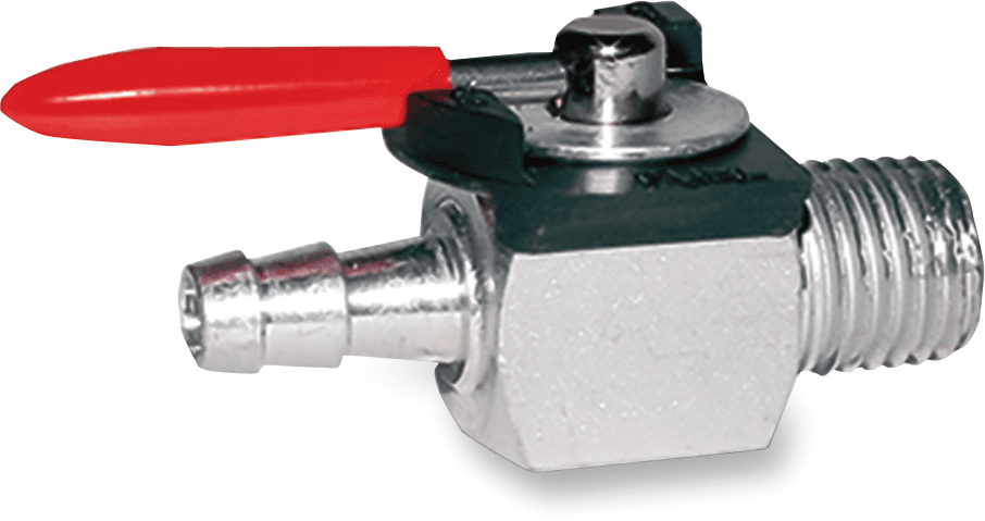 MOTION PRO 0705-0126 Fuel Valve - Straight - 1/4" NPT - 1/4" Barb