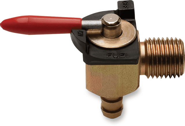 MOTION PRO 0705-0128 Fuel Valve - 90° - 1/4" NPT - 1/4" Barb