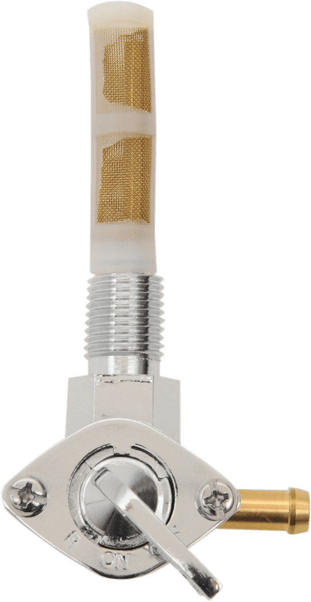 DRAG SPECIALTIES 0705-0201 Fuel Petcock - 90° - Chrome - 1/4" NPT