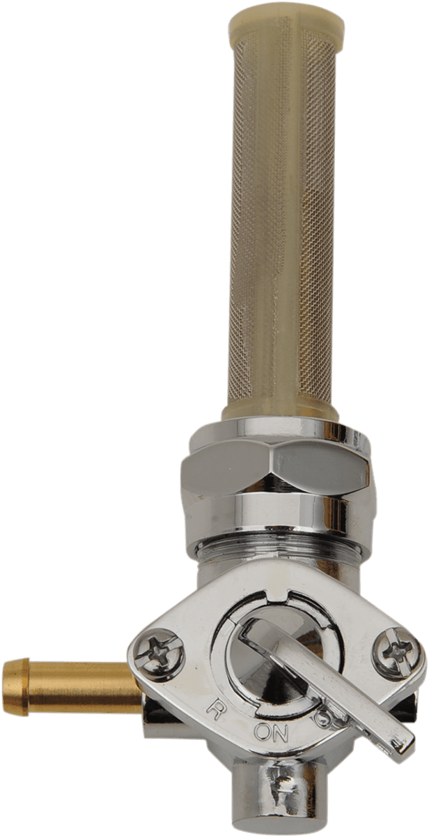 DRAG SPECIALTIES 0705-0282 Fuel Petcock - Forward - Chrome - 22 mm