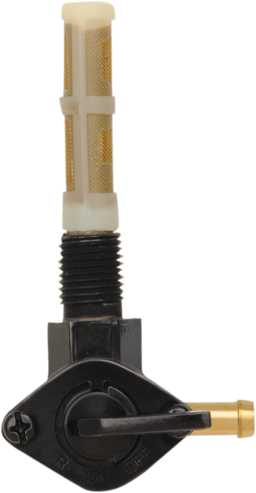 DRAG SPECIALTIES 0705-0305 Fuel Petcock - 90° - Gloss Black - 1/4" NPT