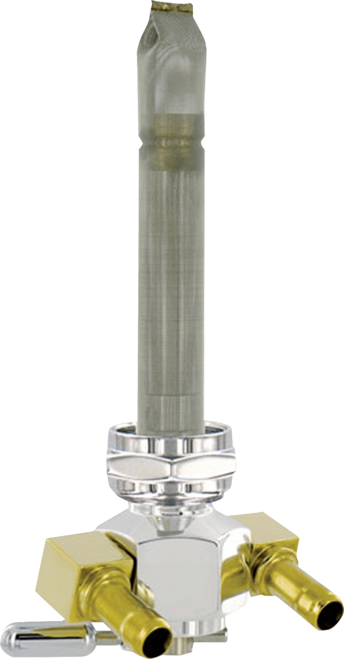 PINGEL 0705-0551 Power Flo™ Fuel Valve - 22 mm - Hex - 90° - Aluminum