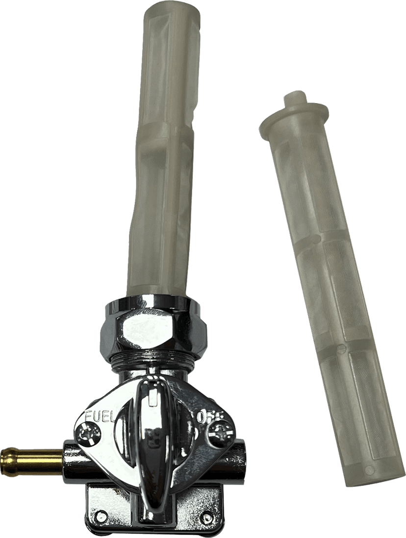 DRAG SPECIALTIES 0705-0555 Petcock - Vacuum - Left Outlet - Chrome